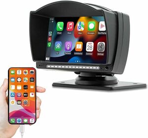 バックカメラモニター スピーカー内蔵 5インチ Carplay Android Auto対応 カーナビモニター USBテザリング バックカメラ接続可能 簡単設置