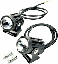 バイク フォグランプ LED ライト 汎用 12W 作業灯 ワークライト 黄 白 切替 12V 24V 兼用 高輝度 防水 2個セット_画像1