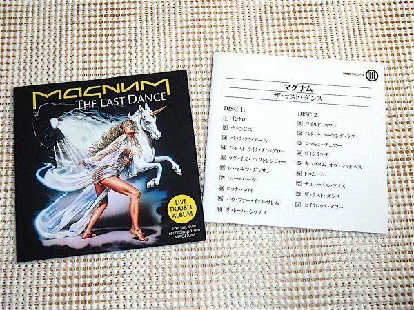 廃盤 2CD Magnum マグナム The Last Dance / Bob Catley ( Paradox Hard Rain Tobias Sammet's Avantasia ) Mickey Barker ( 2nd Vision )