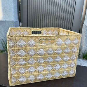 【昭和レトロ/当時物/ハンドメイド】アンティークワイヤーバスケット/籠/カゴ/バスケット