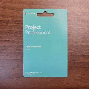 Microsoft Project Professional 2019 2台PC用　正規カード　永続版　実物発送