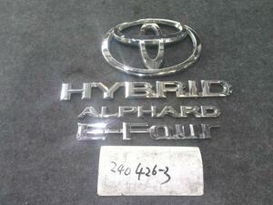  Alphard CAA-ATH10W emblem including in a package un- possible prompt decision goods 