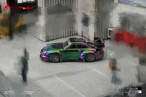 1/64 star model Rauh-Welt ポルシェ RWB 993 GT マジョーラカラー