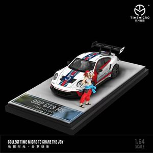 1/64 timemicro ポルシェ　992 GT3 RS martini フィギュア付き