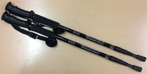 (.050901) trekking paul (pole) stock 2 pcs set black *** outlet ***