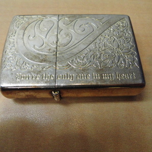 ZIPPO ジッポー G 21 you're the only one in my heart 喫煙具 オイルライター 着火未確認 ジャンクの画像6