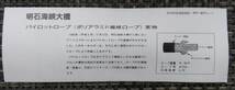 ☆新プロジェクトXで紹介された明石海峡大橋建設時に使用した実物のパイロットロープで作成したキーホルダー☆_画像5