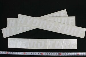 50%off！ HYDRO-TURF(ハイドロターフ) ダイカットデカール(ステッカー) 4cmX38cm (4枚セット) White #HT-A11W-4
