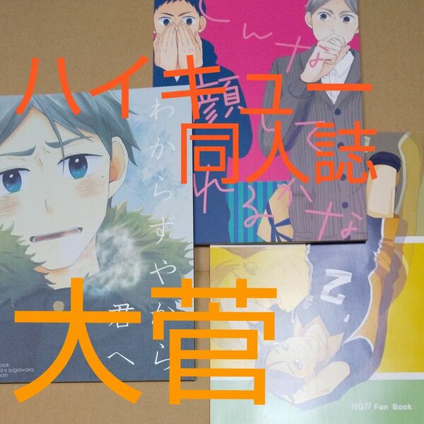 ハイキュー同人誌 大菅３冊セット 澤村大地 菅原孝支 烏野３年生