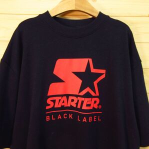 ◎使用少なめ！STARTER BLACK LABEL スターターブラックレーベル◆半袖 スウェット トレーナー デカプリント◆メンズ 紺 XLサイズ◆A5025の画像3