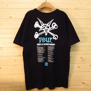 ◎KEN YOKOYAMA 横山健 パウエル Four ツアー◆半袖 Tシャツ バンド グッズ ハイスタ◆メンズ 黒 Lサイズ◆A5064