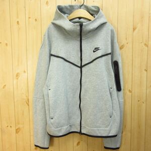 ◎使用少なめ！NIKE ナイキ◆パーカー スウェット ジャージ トレーングウェア◆メンズ グレー Lサイズ◆A5234