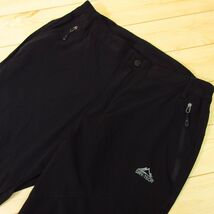 ◎美品！OUTDOOR SPORT◆クライミングシェルパンツ ストレッチ テーパード 膝立体 DRY-TECH アウトドア 春夏◆メンズ 黒 Mサイズ◆P5234_画像3