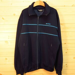 * rare 70s 80s!MIZUNO SuperStar Mizuno Showa Retro * jersey jacket Vintage * men's dark blue XO 2XL*A5119