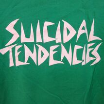 ◎Suicidal Tendencies x X-LARGE スイサイダル・テンデンシーズ エクストララージ◆コラボ Tシャツ グッズ バンド◆メンズ 緑 S◆A5131_画像7