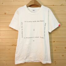 ◎使用少なめ！itten イッテン◆半袖 Tシャツ フォトプリント 日本製◆メンズ 白 サイズ1◆A5134_画像1