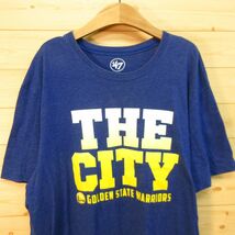 ◎NBA ゴールデンステート・ウォリアーズ 47◆半袖 Tシャツ ユニフォーム THE CITY バスケ◆メンズ 青系 XLサイズ◆A5124_画像3