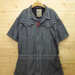 ◎ワークマン DT-002A OVERALLS◆半袖 つなぎ オールインワン ヘリンボーン 作業着 作業服 春夏！◆メンズ グレー XL LLサイズ◆P5352