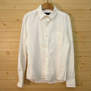 *LOUNGE LIZARD Lounge Lizard * long sleeve shirt dress shirt simple slim Smart casual * men's white 1 size *A5043