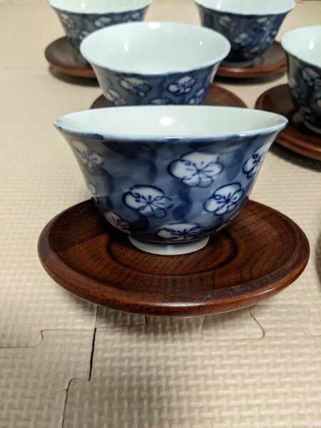 【新品未使用】湯呑み　茶托　10客