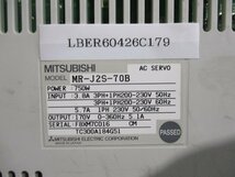 中古 MITSUBISHI AC サーボアンプ MR-J2S-70B 750W(LBER60426C179)_画像2