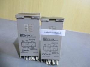 中古OMRON デジタル指示温度調節器 E5CW-Q1KJ 2個(JAFR60424C084)