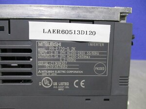 中古MITSUBISHI INVERTER FR-E720-0.2K インバータ 200V(LAER60513D120)