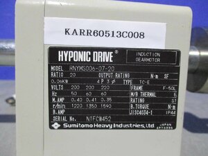 中古住友重機械工業 RNYMS006-07-20 ハイポニック減速機(KARR60513C008)