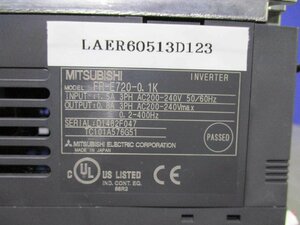 中古MITSUBISHI INVERTER FR-E720-0.1K インバータ 200V(LAER60513D123)