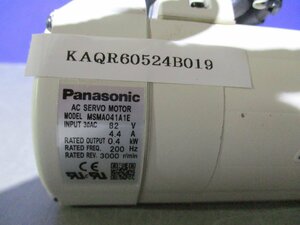 中古 PANASONIC MSMA041A1E サーボモータ 0.4KW(KAQR60524B019)