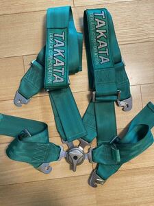 TAKATA full Harness 4 -point type seat belt green 