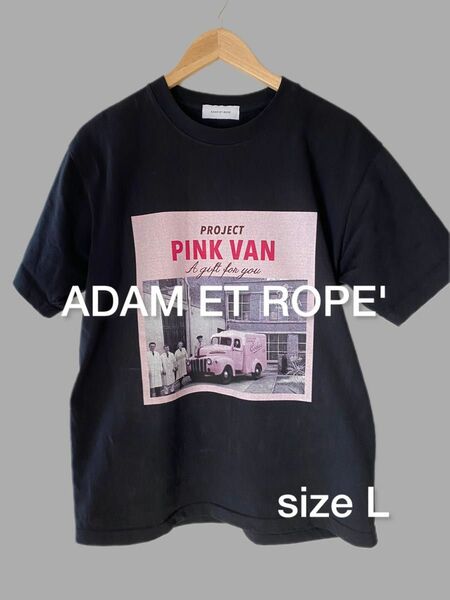【GODIVA×ADAM ET ROPE’】PINKVAN T-SHIRTS/UNISEX ユニセックス　Tシャツ Lサイズ