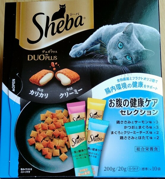 キャットフード シーバ デュオ 成猫用 お腹の健康ケアセレクション　4箱