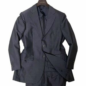  top class britain Burberry London finest quality moheya& silk . setup suit charcoal gray AB5/M corresponding beautiful goods L145