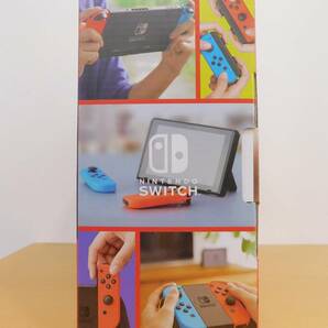 （送料無料）（未使用）任天堂 NINTENDO SWITCH スイッチ ネオンブルー／レッド 2024/03/19購入 店舗印有 HAD-S-KABAH 本体の画像3