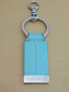 Tiffany&Co Tiffany кожа брелок для ключа | кольцо для ключей Италия производства 