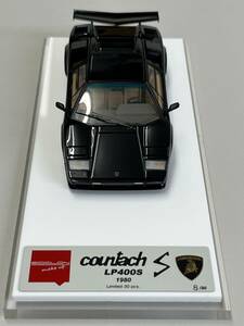 限定30個【中古】1/43 メイクアップ製 アイドロン - EM432I - Lamborghini Countach LP400S リアウイング付 (説明文ご覧下さい)