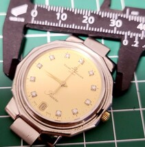 BAUME & MERCIER　5131.3　メンズ　文字盤ダイヤ　稼働　ベゼル無しジャンク品_画像2