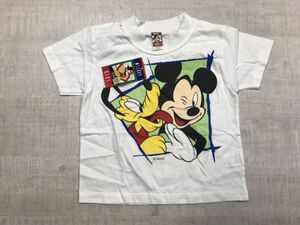 ミッキーマウス MICKEY for KIDS オールド レトロ ディズニー DISNEY 半袖Tシャツ カットソー 子供服 キッズ 100 白