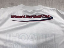 HITACHI INSPIRE THE NEXT スポーツ 企業物 日立ソフトボール部 日立製作所 ジャージー 半袖Tシャツ メンズ ポリエステル100% 日本製 L_画像3