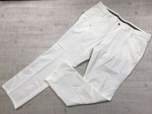 CUTTER&BUCK カッターアンドバック デサント DESCENTE スポーツ サイズ調整可能 ゴルフ スラックス パンツ ボトムス メンズ 96-102 白