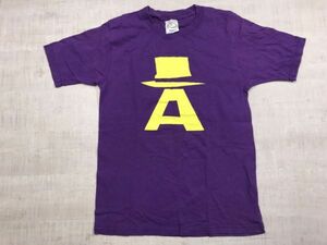 中部TRACK 名古屋 NAGOYA JAPAN バンド ロック パンク USA製 United Sports Headline 半袖Tシャツ メンズ バックプリント有 S 紫