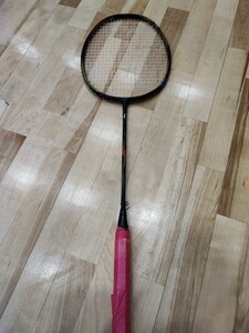 ( used )a black Speed 1FOCUS ACROSPEED MIZUNO badminton racket 4UG6