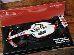 ハース F1 チーム VF-22 #47 M.シューマッハ 2022 バーレーンGP 1/43 PMA 417220147 M.シューマッハ ショップ 特注