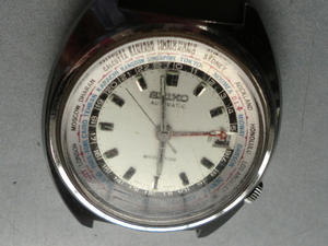 希少品 レア物 約50年前 中古 SEIKO WORLD TIME ワールドタイマー 腕時計 セイコー ワールドタイム オートマティック 自動巻き