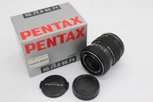 【外観美品】 【元箱付き】ペンタックス Pentax smc Pentax-M Zoom 40-80mm F2.8-4 前後キャップ付き レンズ v460