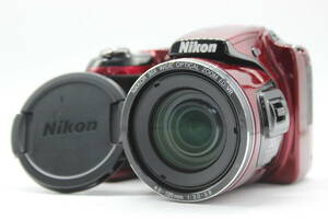 【美品 返品保証】 【便利な単三電池で使用可】ニコン Nikon Coolpix L820 レッド 30x Wide コンパクトデジタルカメラ v567