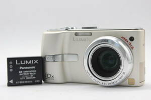 【返品保証】 パナソニック Panasonic LUMIX DMC-TZ1 10x バッテリー付き コンパクトデジタルカメラ v582