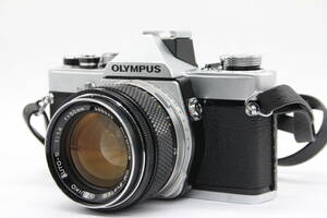 【返品保証】 オリンパス Olympus OM-1 OM-System G.Zuiko Auto-s 50mm F1.4 ボディレンズセット v1135