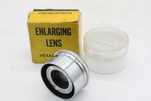 【訳あり品】 【元箱付き】Enlarging Lens Konishiroku Hexar 50mm F3.5 ケース付き レンズ v1160